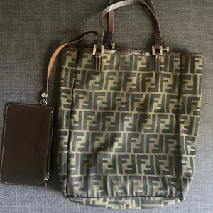 Vintage Fendi Zucca Shopping Bag